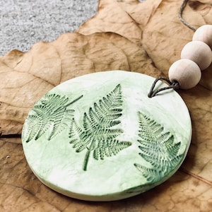 Fern ornament nature Christmas ornament earthy plant lover gift
