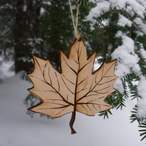 Maple Leaf Christmas Ornament Stocking Stuffer