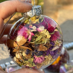 Dried floral ornament