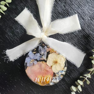 Wedding Floral Preservation | Large Christmas Ornament | Bridal Bouquet Preservation | Gift for Bride | Bridal Keepsake | Personalized Gift